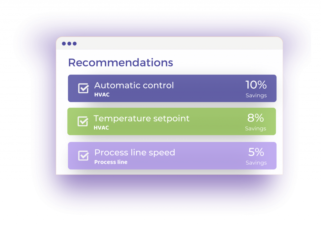 Automated energy efficiency recommendations